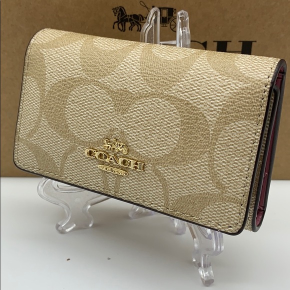 COACH Five Ring Key Case In Signature Canvas - Picture 5 of 16